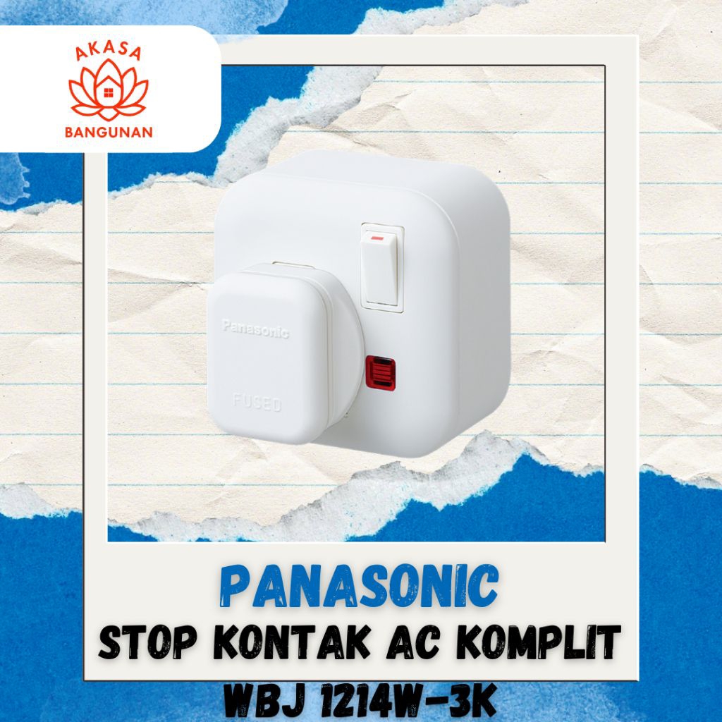 [PANASONIC] Stop Kontak AC Komplit - Steker AC - Box Stop Kontak AC - Stop Kontak AC