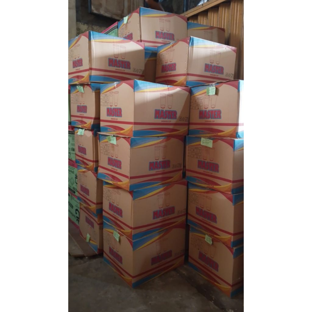 GROSIR GELAS PLASTIK 22 OZ JUMBO MASTER  TEH JUMBO 22 OZ 1DUS