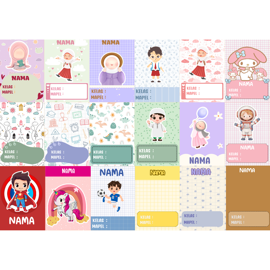 

Buku Tulis Anak Custom @6Pcs