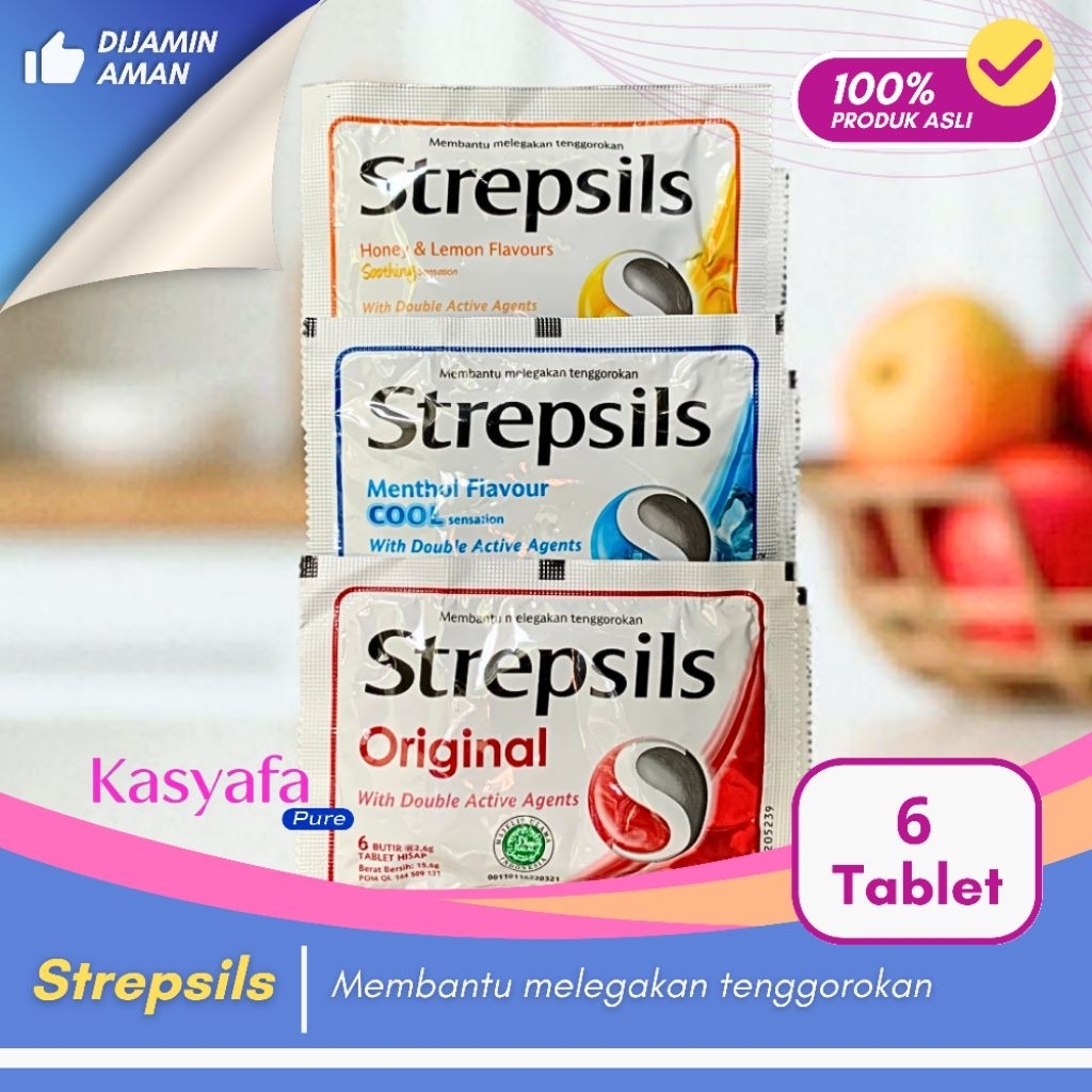 

Strepsils Original Cool Honey & Lemon untuk Melegakan Tenggorokan (Sachet 6 Butir)