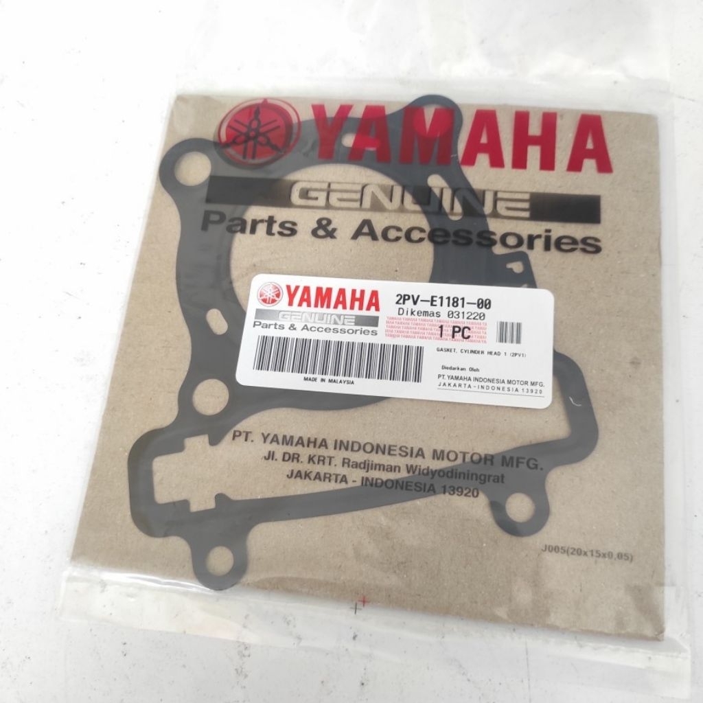 GASKET PAKING BLOK ATAS MX KING ASLI ORI YAMAHA 2PV-E1181-00