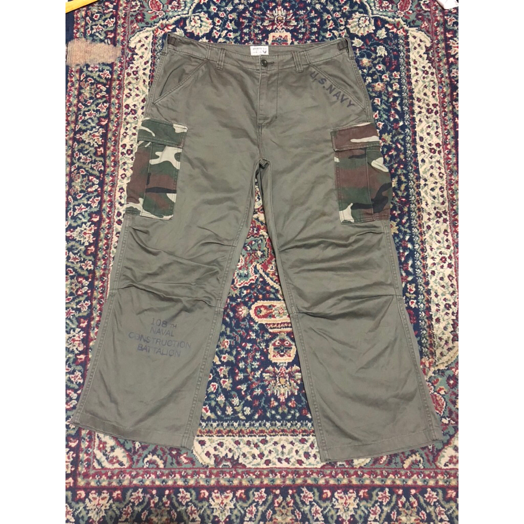 Celana Avirex Cargo Military Camo Tactical Utility Vintage 90s