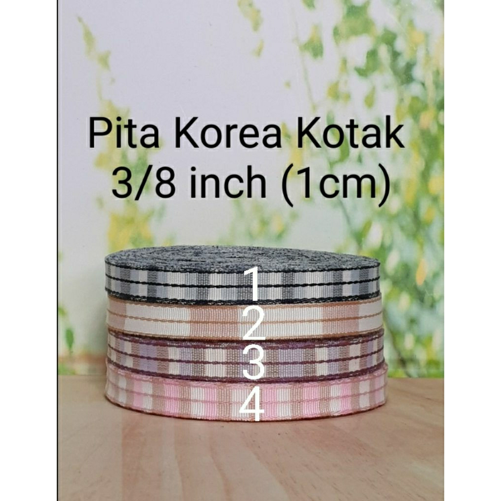 

Pita Korea Kotak 3/8 inch ( 1cm) 20 yard