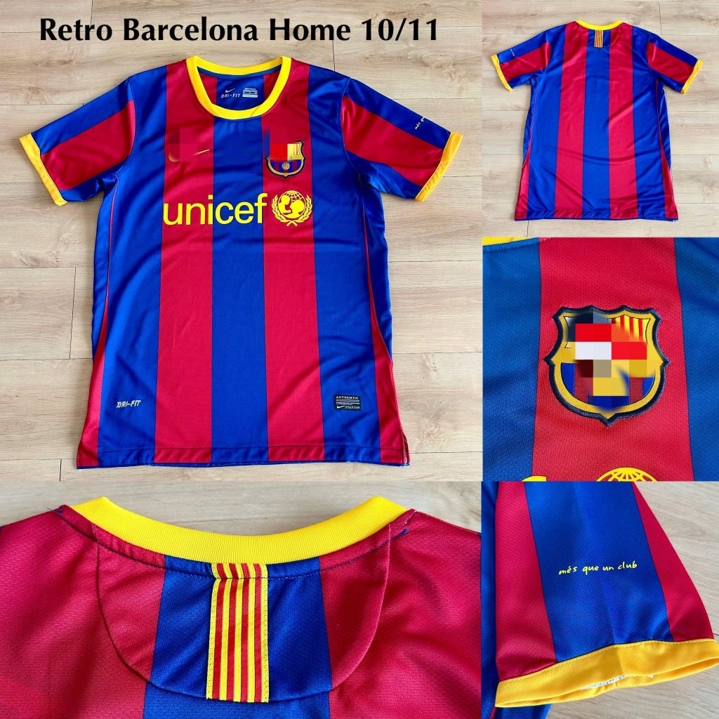 (RETRO) JERSEY BARCELONA HOME 10 11 2010 2011 KLASIK GO GRADE ORI
