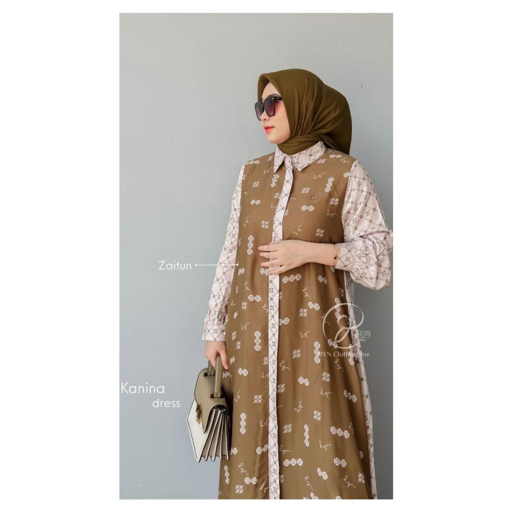 DYN Kanina dress |Gamis kekinian | Gamis kondangan | Gamis elegan
