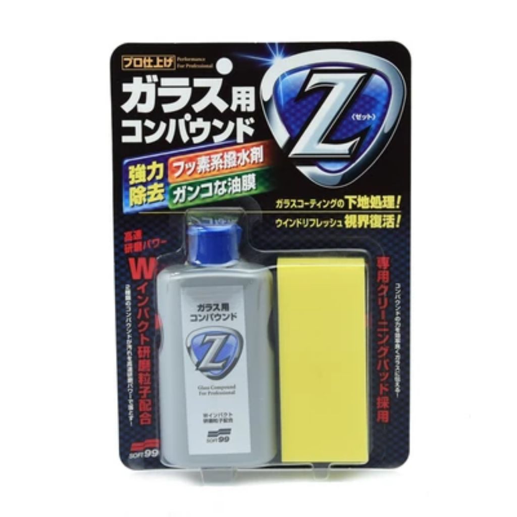 Pembersih kerak kaca mobil , Soft 99 Glass Compound Z Cairan Pembersih Kaca , penghilang baret jamur