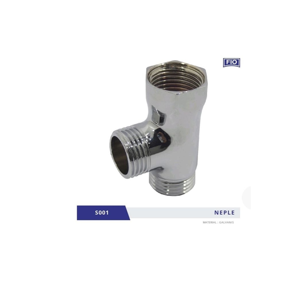 Nepel tee 1/2" galvanis / sambungan tee 1/2"