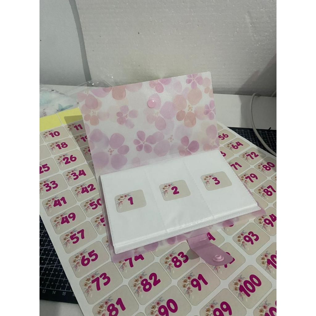 240 Buku Tabungan Target / Tabungan Target / Binder Tabungan Uang 1 Set Lengkap / Celengan Buku / Al