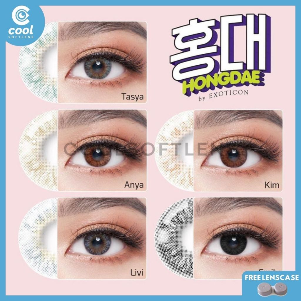 Softlens X2 HONGDAE 14,2 MM Normal Minus (-0,50 S/D -6,00) By X2 Exoticon / Soflen Hongdae / Hongdae