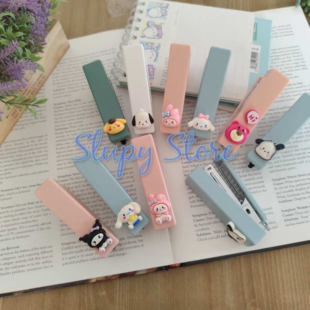 

SLP Staples Stapler Hekter Jekrekan Kuromi My Melody Cinnamoroll Pochacco Pompompurin Lotso