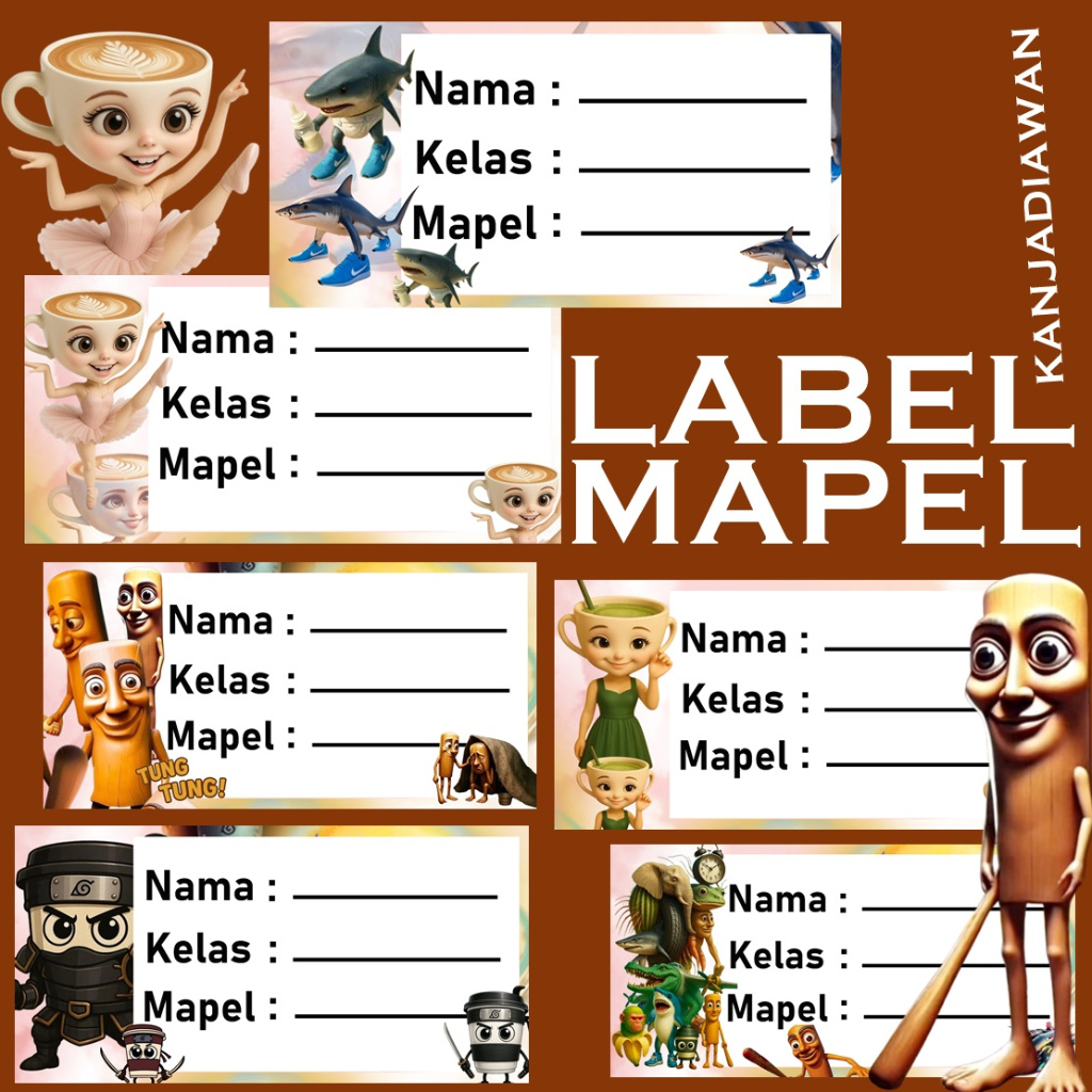 

STIKER LABEL MATA PELAJARAN CUSTOM LABEL MAPEL ANOMALI CUSTOM
