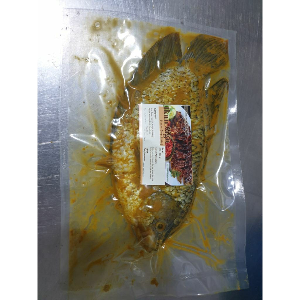 

Ikan Gurame bumbu kuning vakum