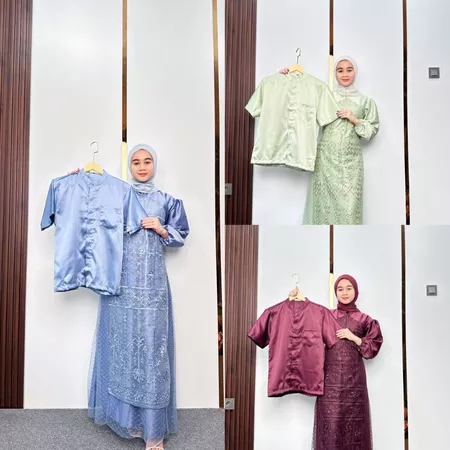 NAYLA X KOKO CHANGI COUPLE/BAJU COUPLE GAMIS BRUKAT X KOKO/BAJU COUPLE MPDERN TREBARU/BAJU COUPLE PE