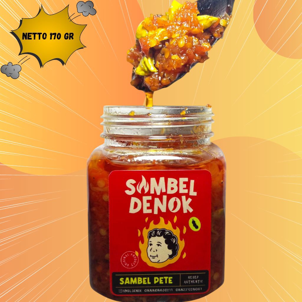 

Sambal Petai Pedas Isi Berat Bersih 170 gram
