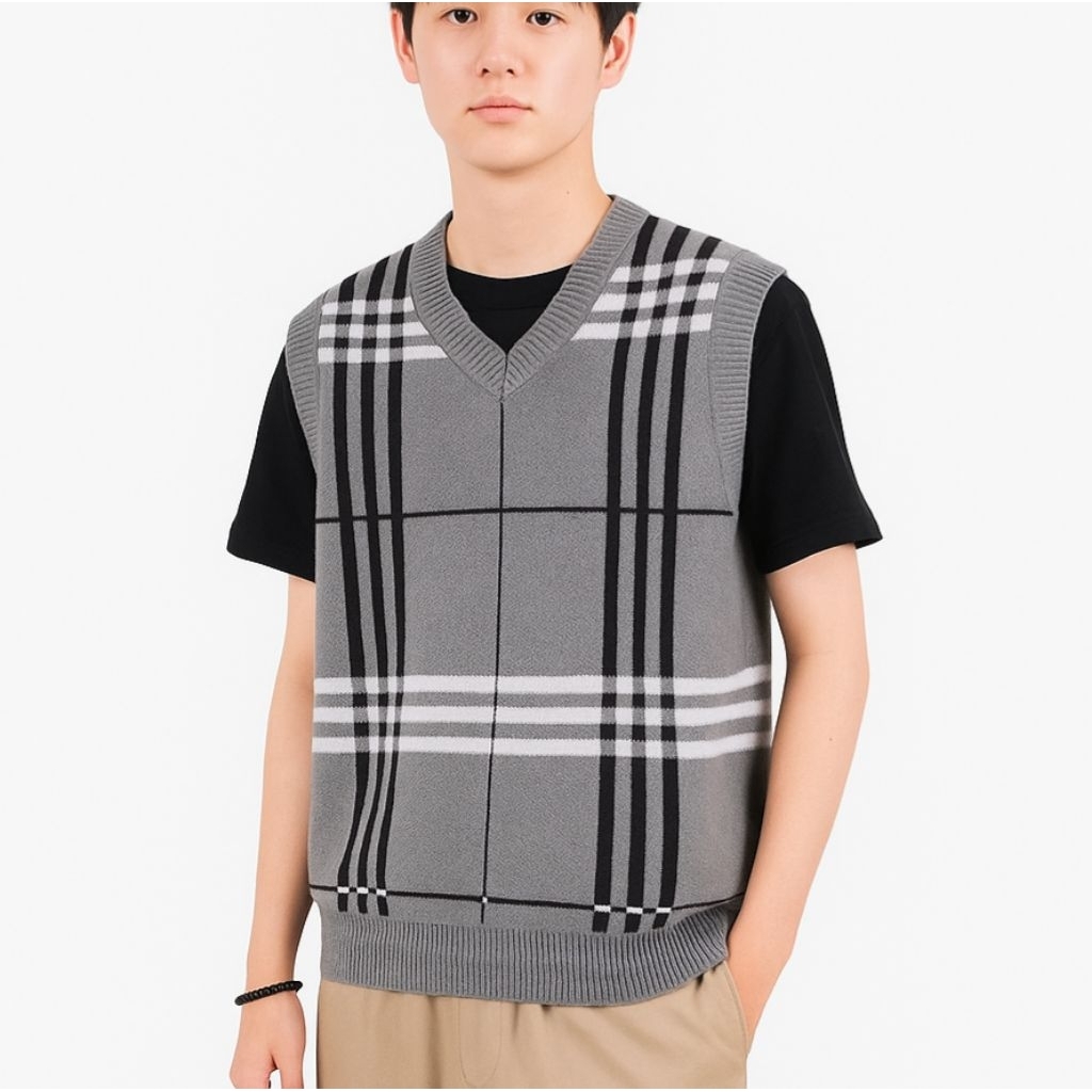 sweater rajut vest top korea pria&wanita#vest korea#rajut corak#