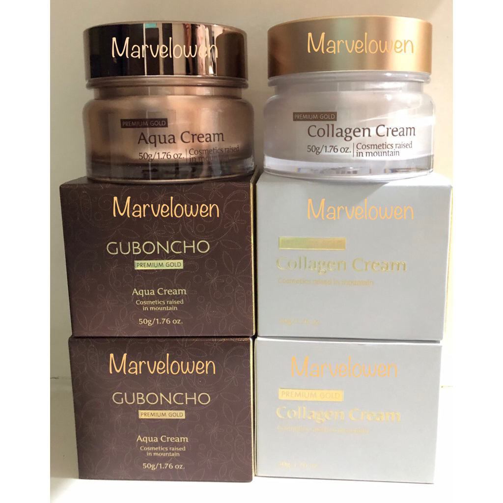 UGB - GUBONCHO PAKET AQUA CREAM DAN COLLAGEN CREAM ORIGINAL ASLI KOREA FREE MASKER KOREA