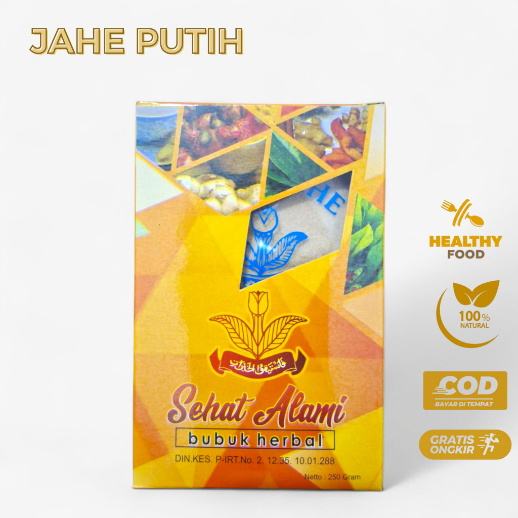 

BUBUK HERBAL JAHE PUTIH SEHAT ALAMI 250gr