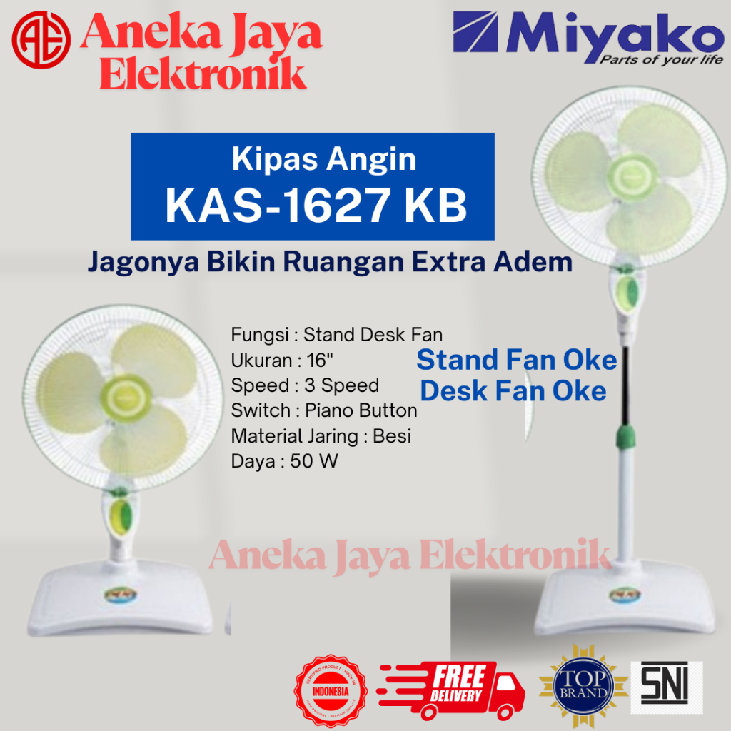 MIYAKO KIPAS ANGIN KAS-1627 KB