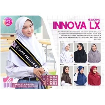 Krudung Sekolah Serut Dalam Innova Lx Rabbani / Jilbab Innova lx  Rabbani - Ternyaman