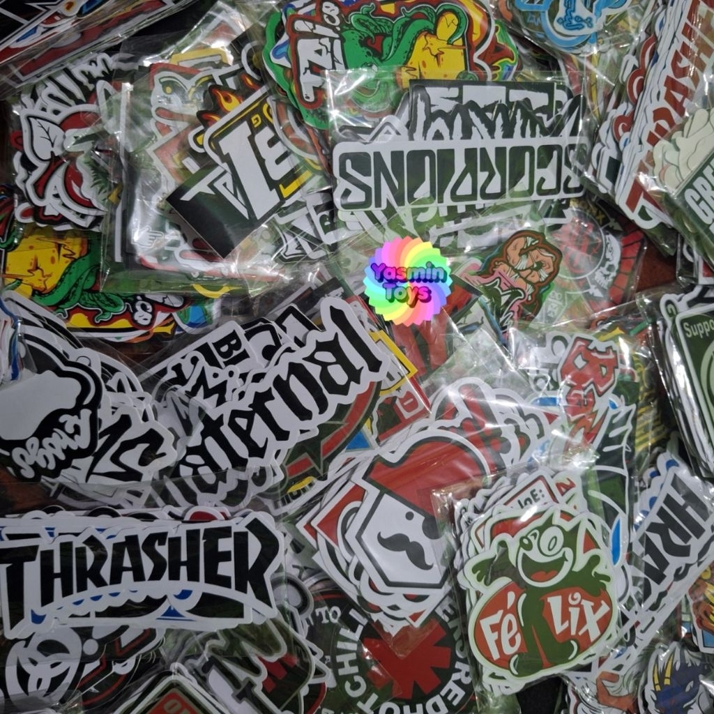 

Paket Usaha Stiker Potongan Isi 100pcs Berbagai Motif Karakter Kartun Lucu & Menarik Bonus 1 stiker