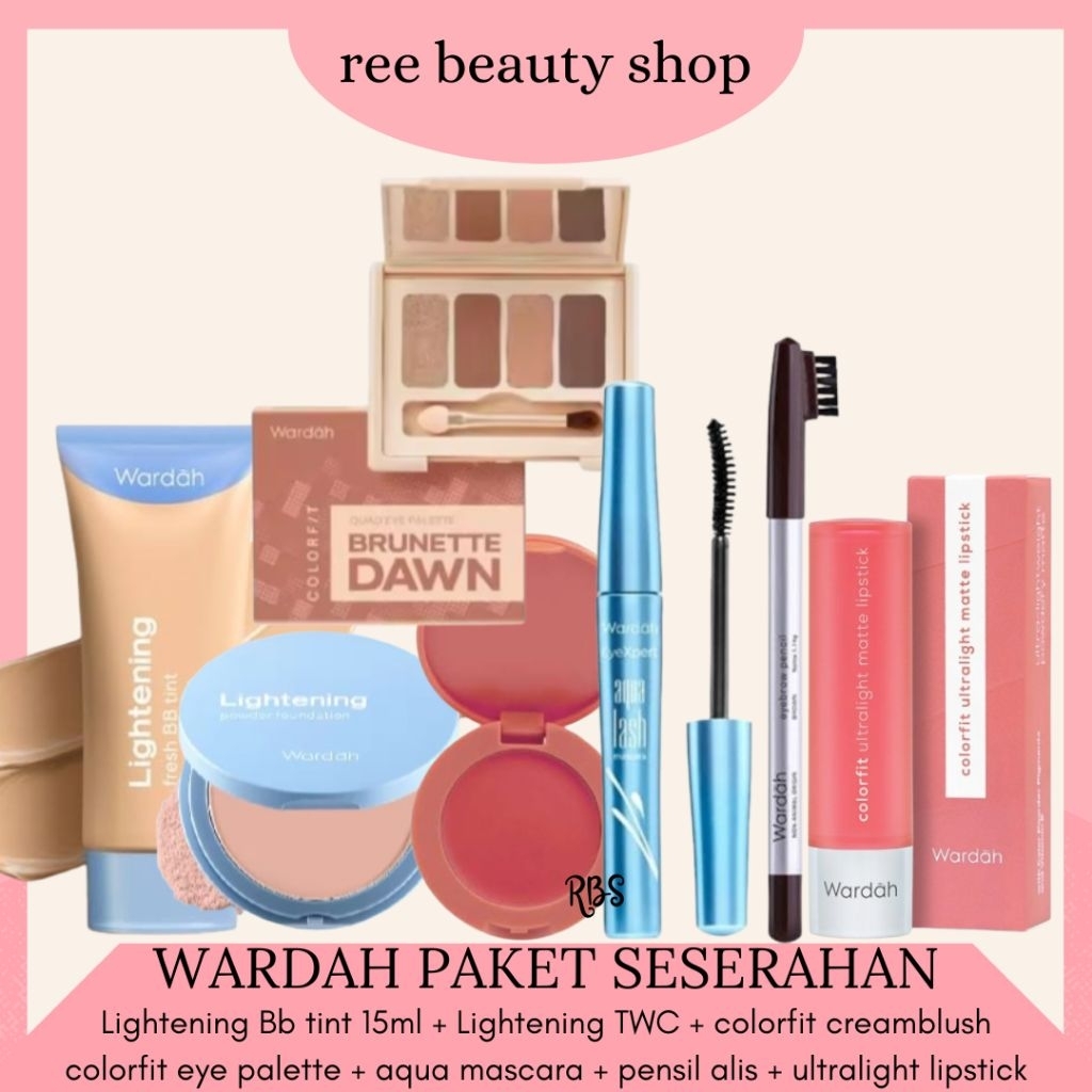 WARDAH Seserahan Pernikahan 1 Set | Seserahan Wardah Paket Make Up