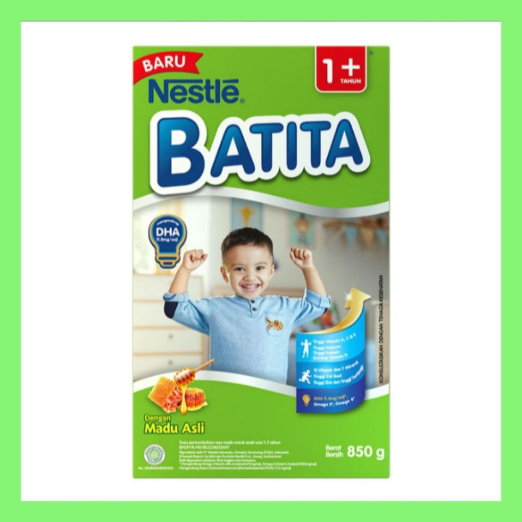 

Nestle BATITA 1+ Susu Bubuk Pertumbuhan Anak Madu Box 850 g