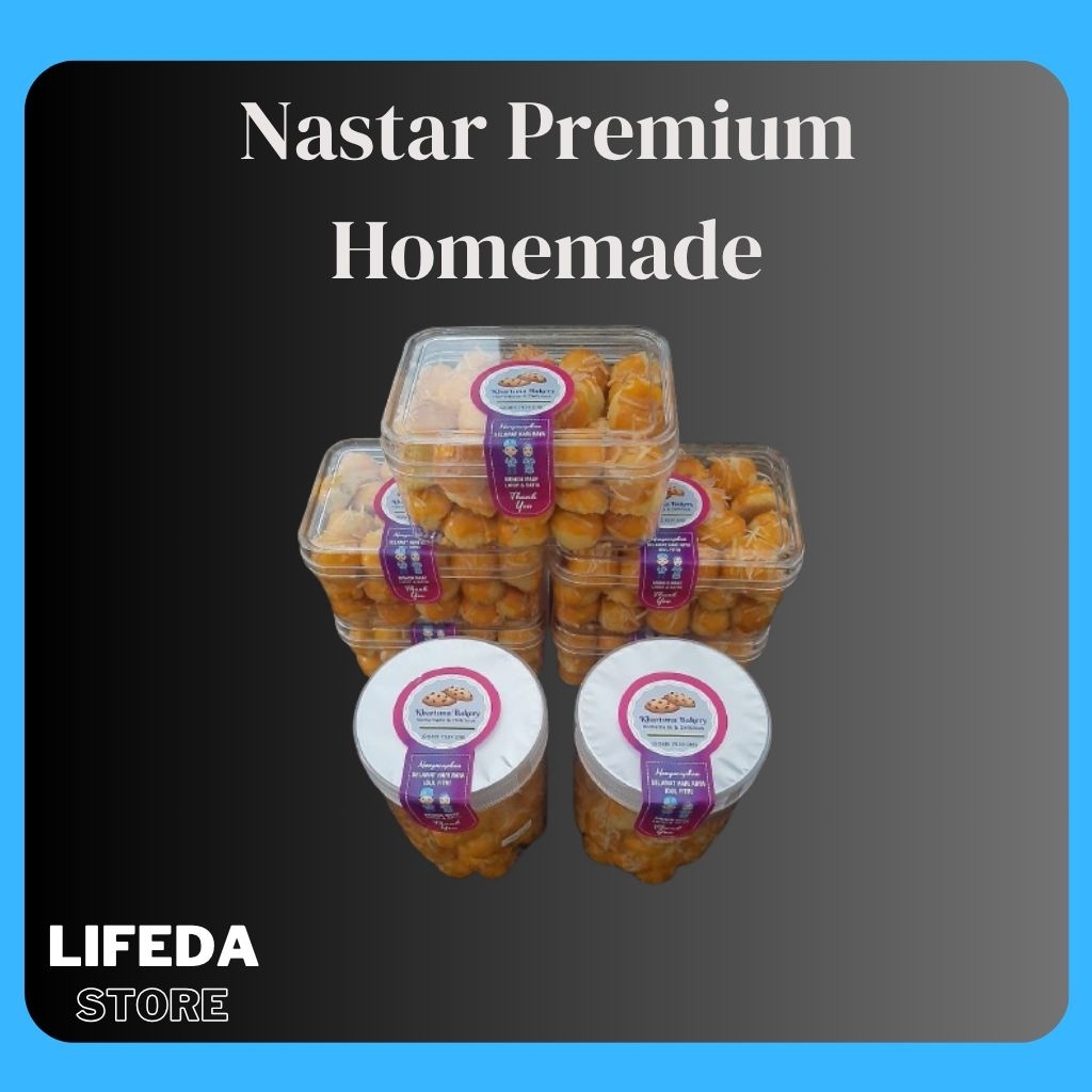 

Kue Kering Nastar isi Selai Nanas Kemasan 800 ml