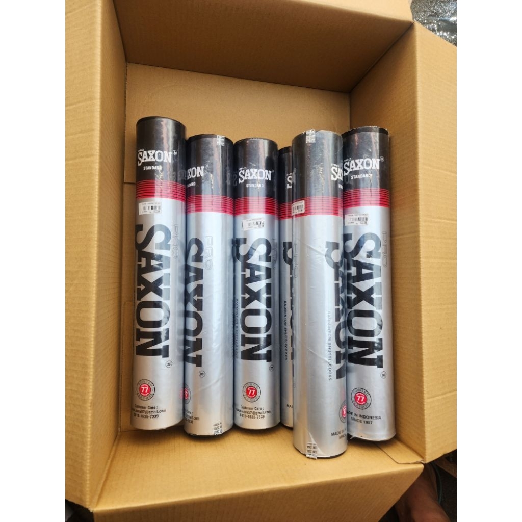 Shuttlecock Badminton KING COBRA Kok Bola Bulutangkis Indocock X Saxon Merah 12 pcs WJM Shop Makassa