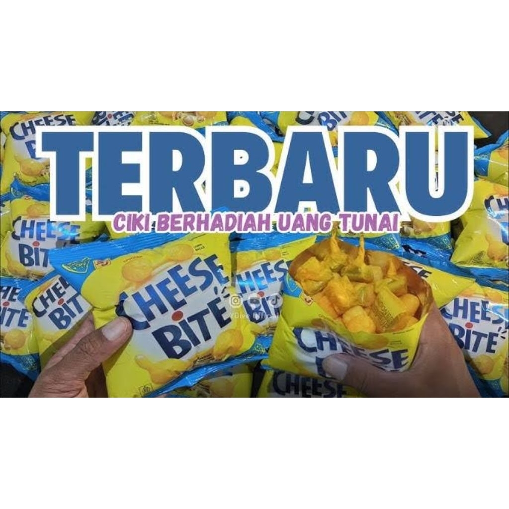 

Ciki chese bite berhadiah uang tunai - Ciki berhadiah uang - 1 renceng isi 10PCS