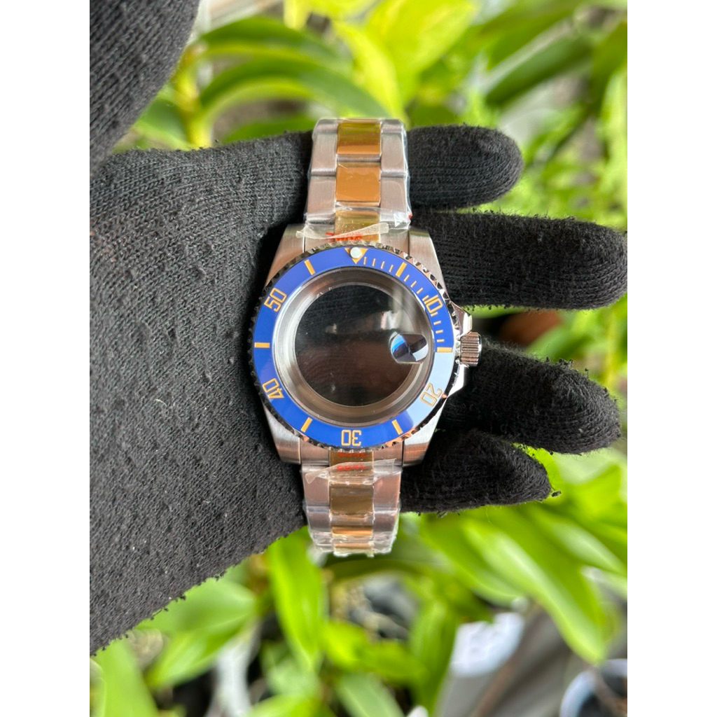 Seiko Mod Case NH35 316L 40 mm dan Strap Rantai Oyster Combi Gold 904L