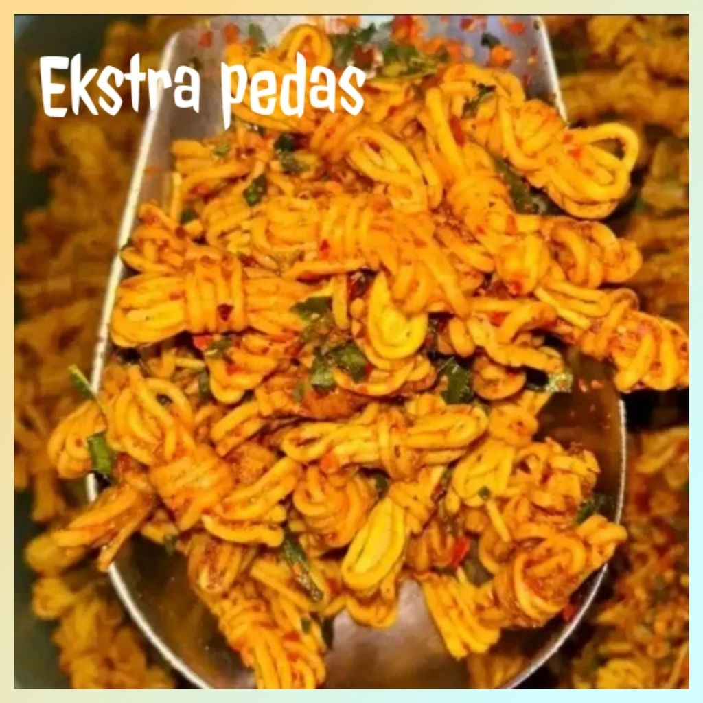 

Mie Gulung Kriyuk Extra Pedas Daun Jeruk camilan terbaru viral