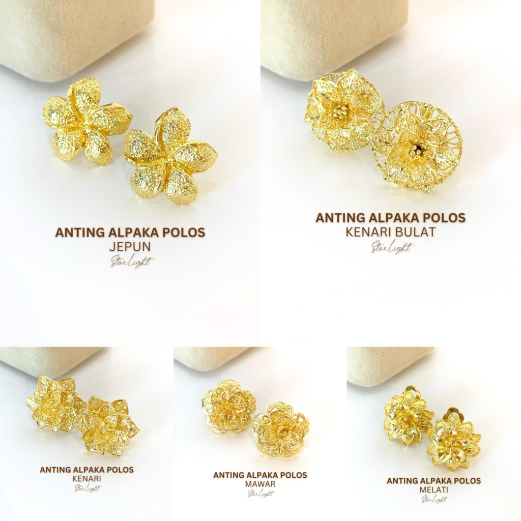 STARLIGHT BALI - Anting Alpaka Polos earrings jewellery / alpaka bali / anting pesta / anting wanita