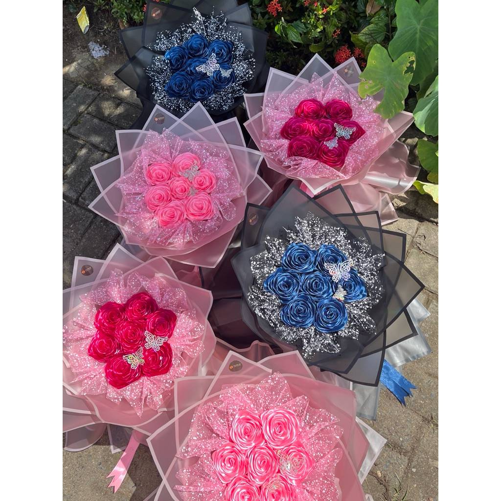 BUKET PITA SATIN | BUKET BUNGA | BUKET BUNGA PALSU | BUKET BUNGA PREMIUM | BUKET BUNGA ARTIFICIAL | 