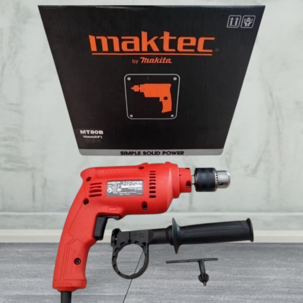 MESIN BOR LISTRIK 13MM 500W BOLAK BALIK MAKTEC MT 80
