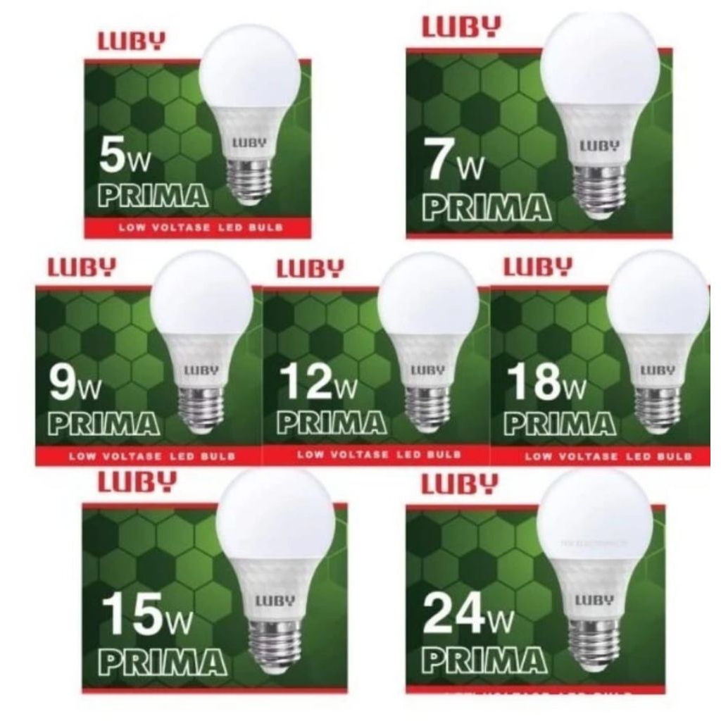 Bohlam Lampu / Lampu Led  Luby Prima 5/7w/9/12/15/18/24 watt