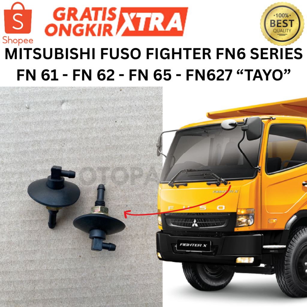 NOZZLE AIR JOINT WASHER WIPER FUSO FIGHTER X FN61 FN 62 TAYO 2019-UP FN627 250PS