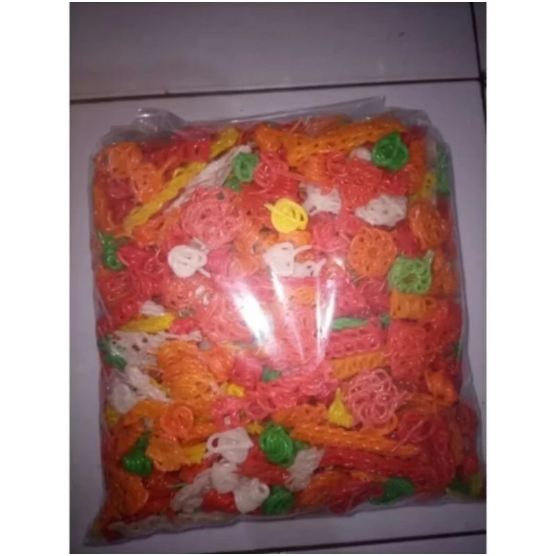 

Kerupuk seblak Mentah Warna Warni 250 dan 100 gram