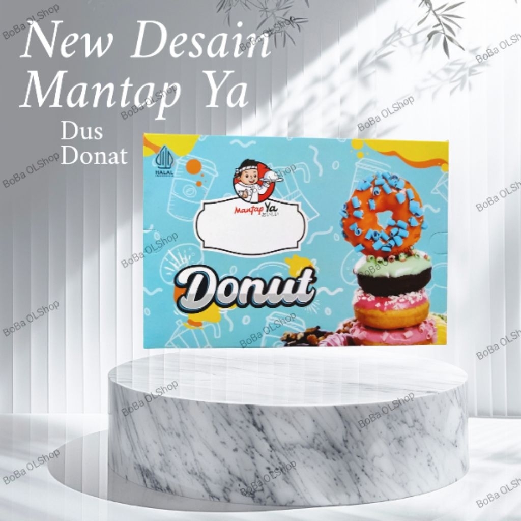 

( isi 10 ) Dus Donat Mantap isi 6 Ya ukuran 27 x 18,5 x 4,5cm Box donat / donat HALAL Donut