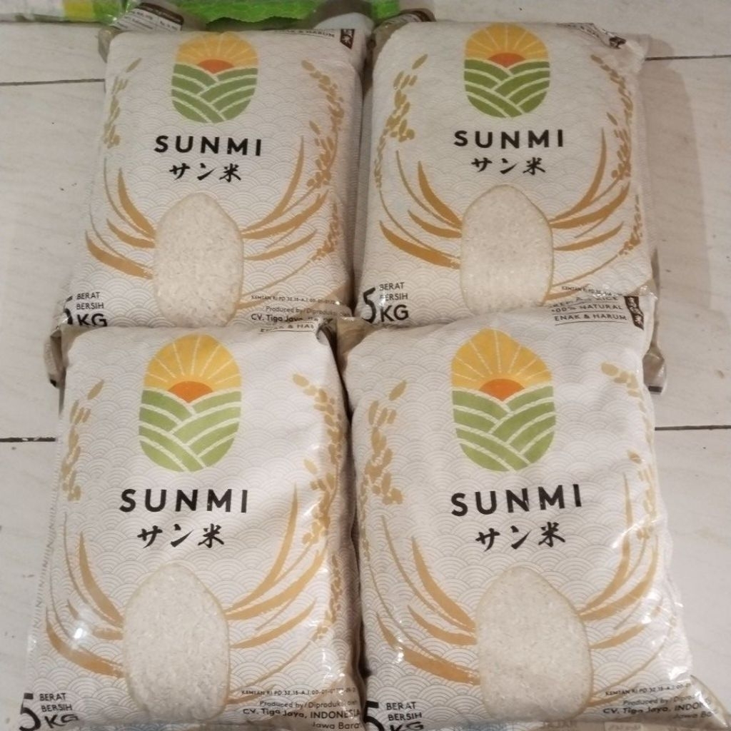 

Beras cap Sunmi bundling 4x5kg -free ongkir