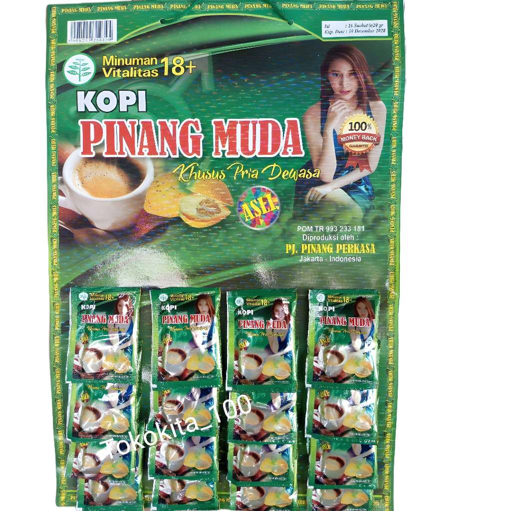 

Kopi Herbal Pinang Muda Papanan 16 Saset Minuman Bubuk Coffee Pria