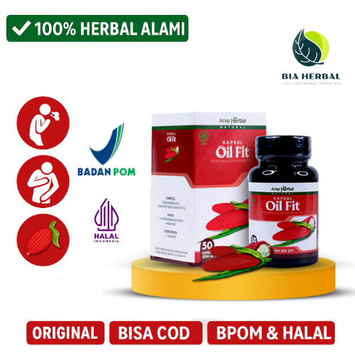 Kapsul, Jamu, Buah Merah Papua Asli, OilFit