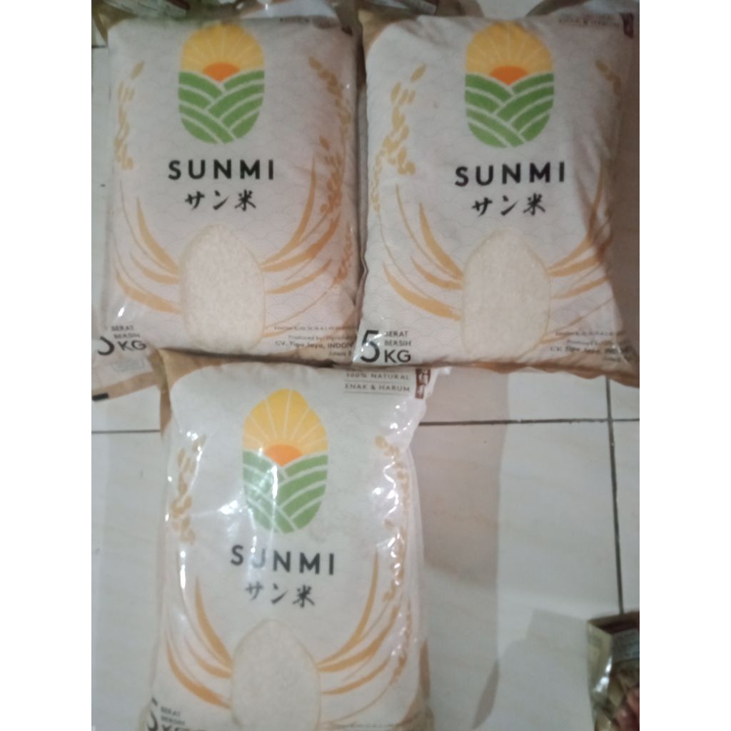 

beras merek Sunmi 3x5kg_free ongkir