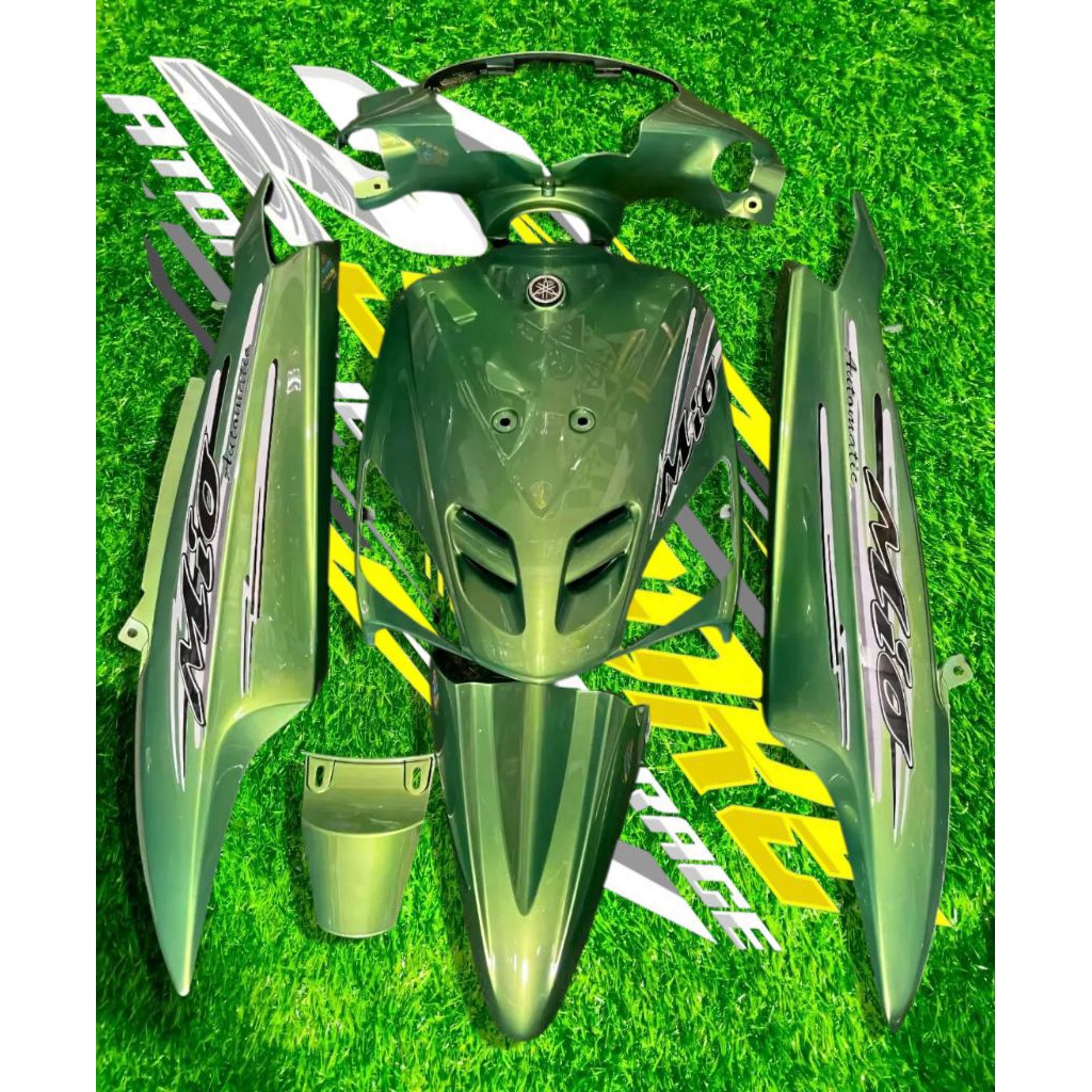 body bodi mio sporty body halus full set yamaha mio mio sporty mio lama Hijau Lembayung set stiker t