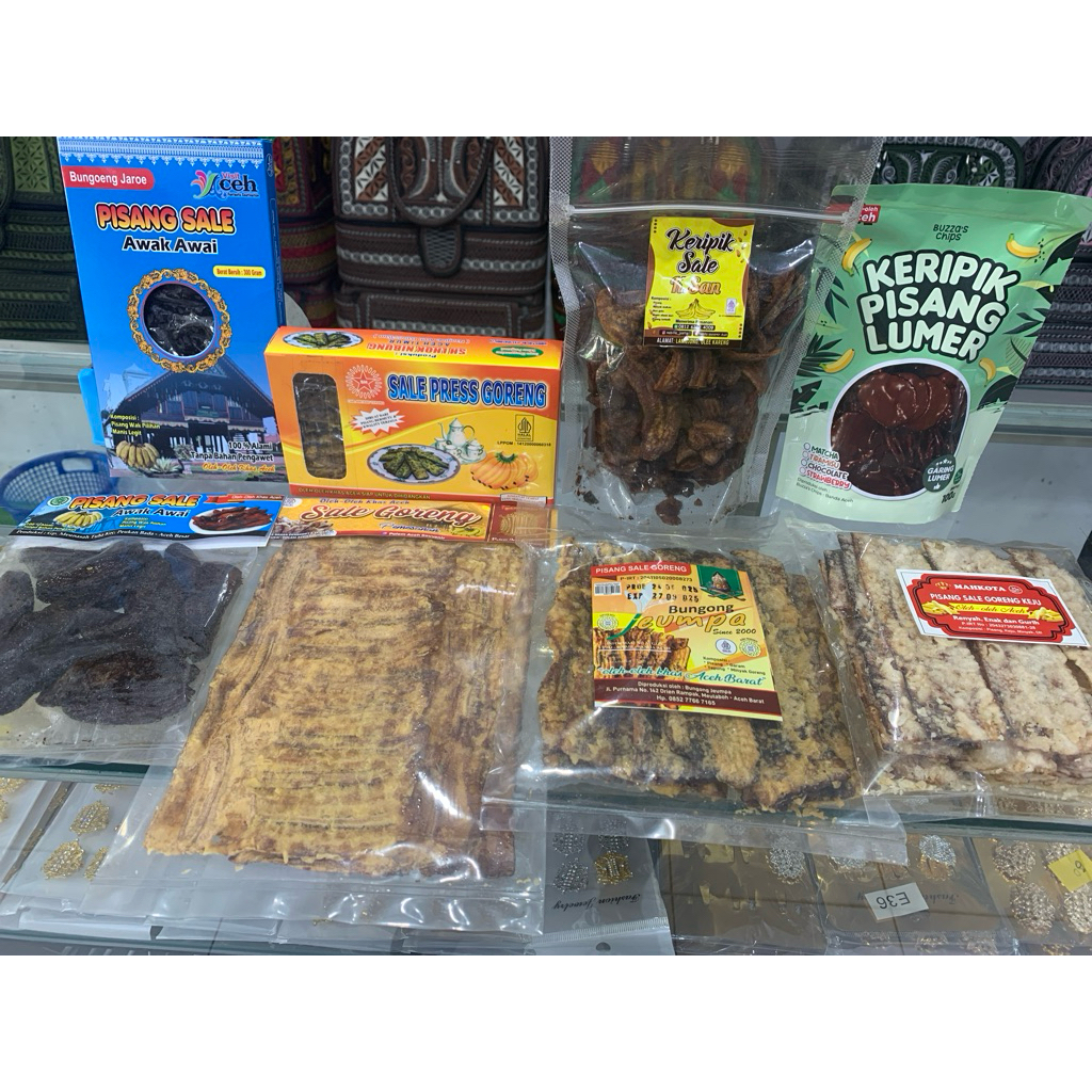 ragam kue olahan pisang, pisang sale basah/asap,pisang sale goreng/pres,pisang sale keju,pisang sale