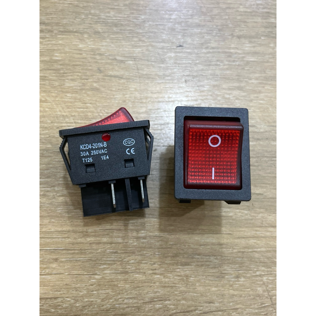 Saklar 4 Kaki Plus Lampu 30 Ampere Kualitas Bagus