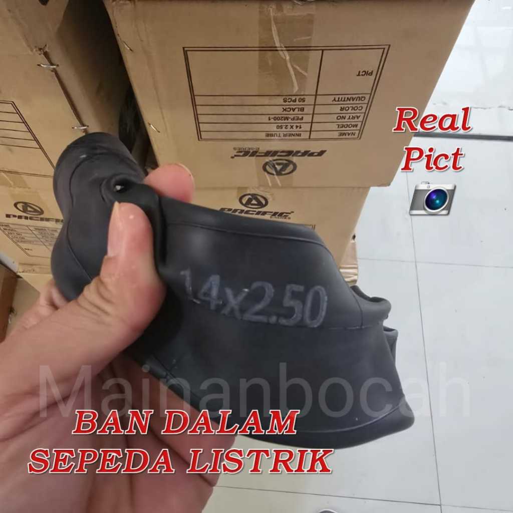 AKSESORIS BAN DALAM SEPEDA LISTRIK PACIFIC 14X2.50 BAN DALAM SEPEDA LISTRIK