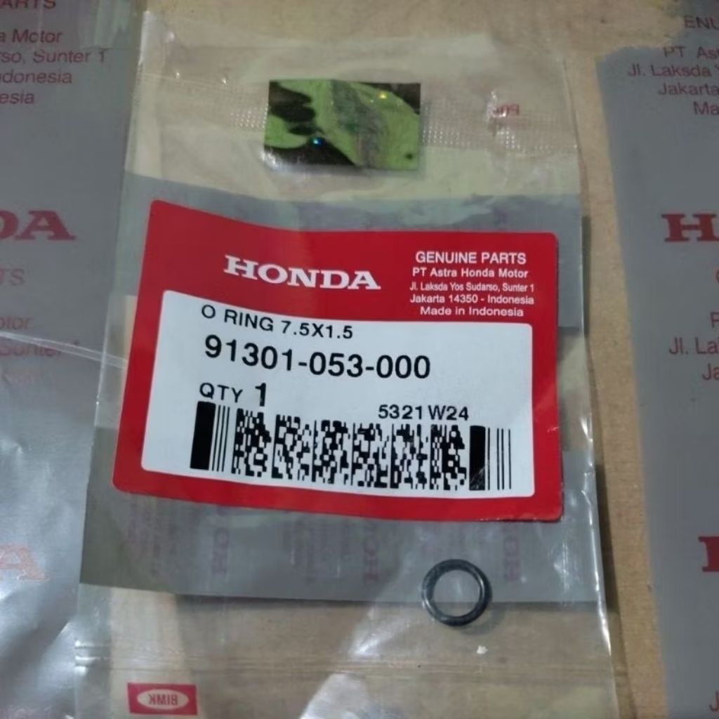 Oring 7.5X1.5 Ujung As Pully Honda Vario Beat Spacy Scoopy F1 91301-053-000