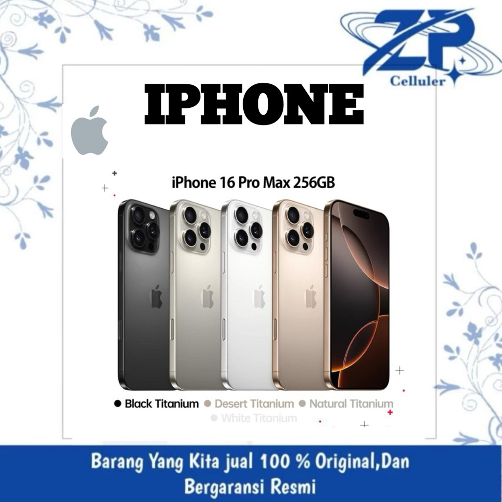 iphone 16 promax internal 256gb garansi resmi ibox