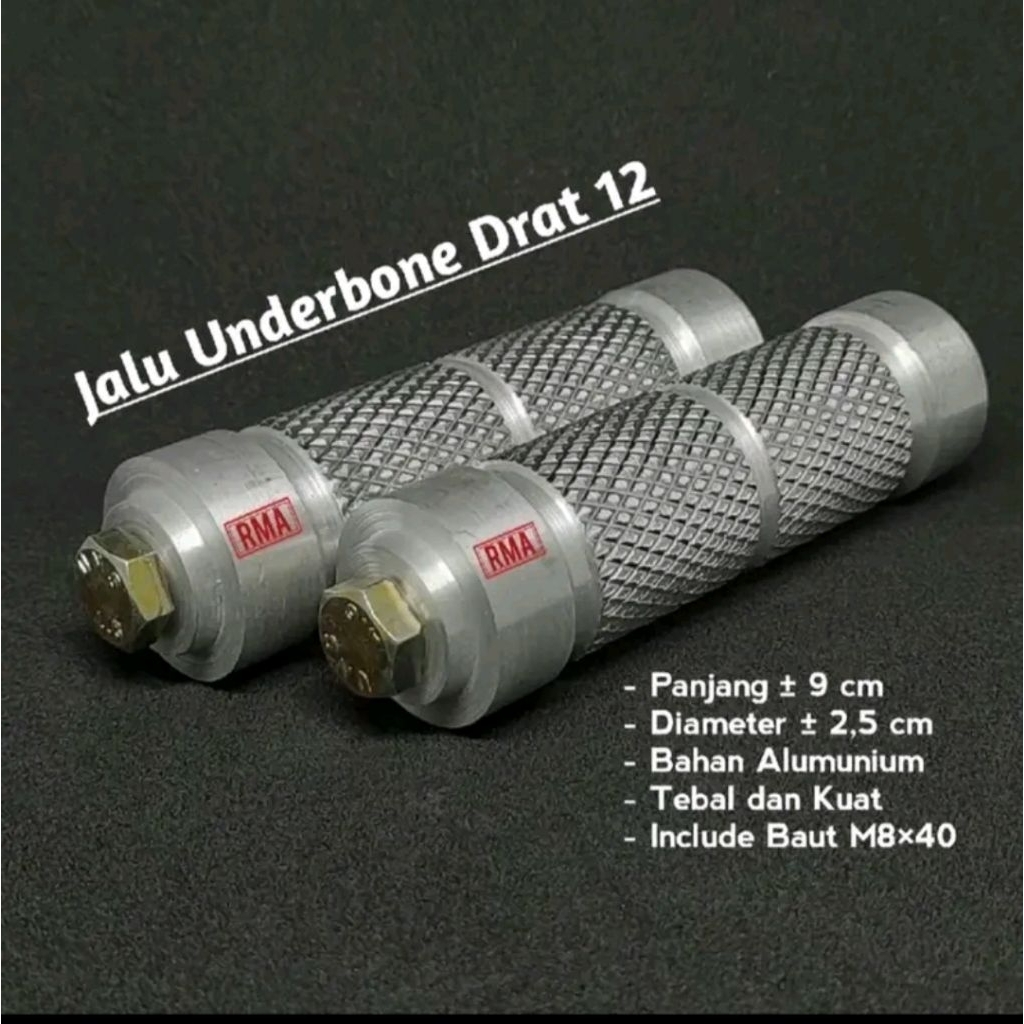 JALU FOOTSTEP UNIVERSAL DRAT 12 Buat motorcycpe Underbone