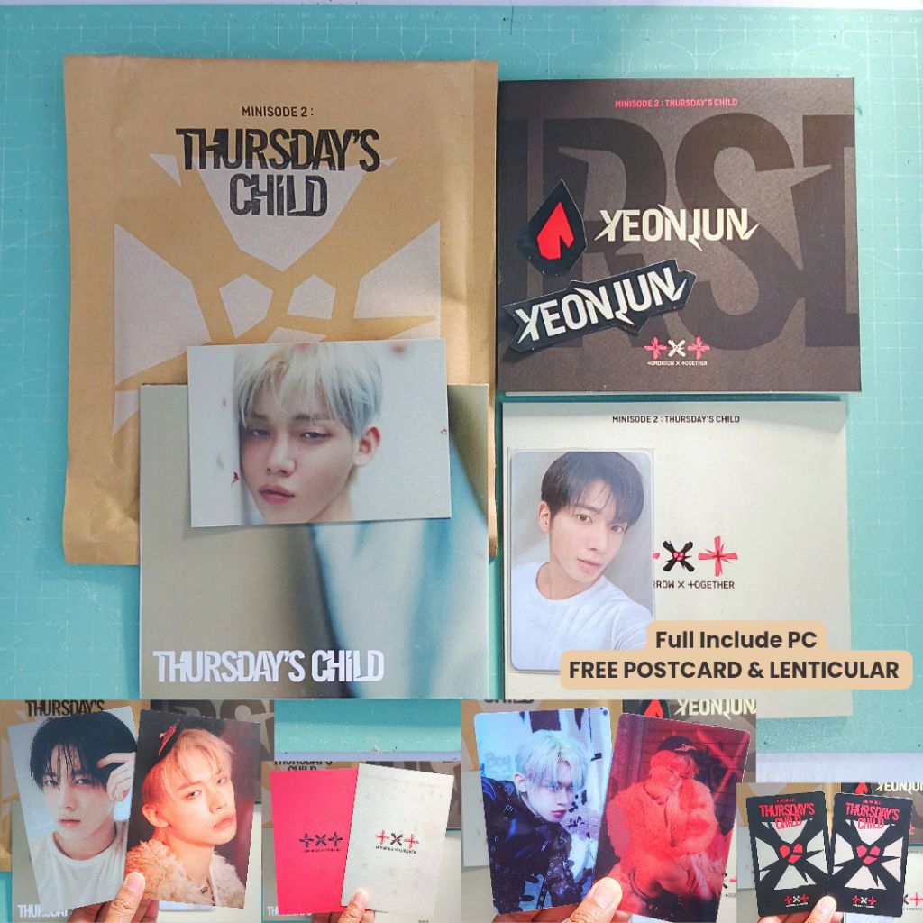 Unsealed TXT Minisode 2 Tear Ver. Yeonjun Full Include PC & FREE Postcard+Lenti